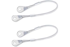 Ganter Normelemente,Halteseil mit 2 Befestigungslaschen GN-111.2-500-C-TR,Länge: 500 mm,Edelstahl,Kunststoff (PVC) ummantelt, transparent,2 Stück