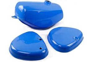 CRAFTRIDE Tank/Benzintank kompatibel mit Simson S51 / S50 / S70 mit Seitendeckel blau