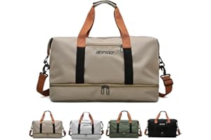 SANCUANYI Sporttasche für Damen und Herren, Reisetasche Groß Handtasche mit Schuhfach und Nassfach, Gym Tasche Schwimmtasche Trainingstasche, Travel Duffle Bag für Sport, Fitness, Weekender