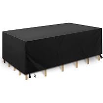 Copertura Mobili Da Giardino 220x170x80cm - Telo Oxford 600D Impermeabile Anti-UV E Antivento