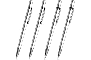 WONWOOD_DIRECT Pointe à tracer en métal 4 pièces Outil de traçage Pointe à tracer avec pointe en carbure de tungstène brasée Outil de traçage en carbure de tungstène Outil Scribe pour bois céramique verre