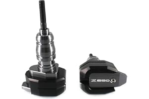 ZeNaha Moto Protezione dalla Caduta Paratelaio Carena Guard Crash Pad Protector Compatibile con Kawasaki Z650 Z900 Z900RS Z 650 900 2017-2023 (Color : Z650 Titanium, Size : A)