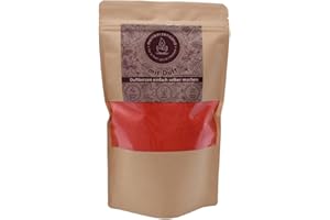 ‎MEINDEKOARTIKEL Aromatischer Kerzensand mit Duft 400g inkl. 3 Dochte Aromasand Duftgranulat aus Wachs Raumduft (Alpine Sweet Strawberry)
