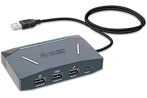 IOGEAR KeyMander 2 Adattatore tastiera mouse di precisione per Xbox One 360 Series X/S, PS5, PS4 e Nintendo Switch Plus Controller crossover, console di gioco per PC