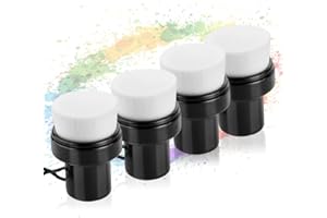 Yoseng 4Pack Flat top Craft Ink Blending Brushes,Ink Blending Tool,Blending Brush for Paper Crafter,with Cover（Small Model,Brush Head Diameter 1.5 inches）