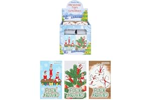 Henbrandt 20x Elfin Around Mini Christmas Notebooks for Kids Children’s Stationery Naughty Elves Classroom Xmas Stocking Loot Bag Filler Party Favour Advent Calendar Gift