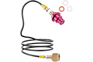 ASOFTY Adaptateur Co2 haute pression 1,5 m pour grandes bouteilles de CO2 Compatible avec Sodastream Appareil à gazéifier l'eau Duo Quick Connect, Art et Terra, Pas de réducteur de pression nécessaire