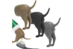 VBKITW Lot de 3 capuchons de dentifrice amusants et créatifs pour chien - Cadeau amusant et créatif - Pour enfants et adultes