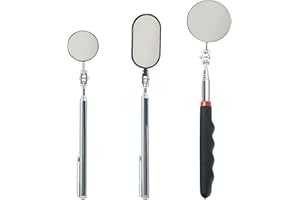 Pluvyze 3pcs Herramientas Taller Mecanico Herramientas Taller Mecanico Herramientas Taller Mecanico Giratorio 360° con Mango Extendido para Comprobar el Estado del Vehículo.