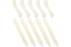 ASWEWAMT 10 Pcs Stained Glass Tools Stained Glass Supplies Plastic FID Burnisher Foiler Holder for Flat Stained Glass Work DIY Handicrafts