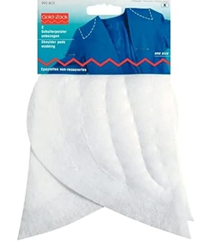 Épaulettes Raglan Kleiber - Taille KR3 - Blanc - 16x11x5 Cm - 50% Polyamide - Pour Ajuster Ligne D'épaule Vêtements - 5