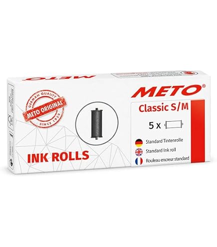 Meto Etichette Prezzatore Removibili 22x12mm Rosso Fluo (6.000 Pz) - Originali Made In Germany