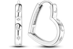 NARMO Earrings for Women 925 Sterling Silver Butterfly Hoops Moon Star Hoop Earrings Colorful Cubic Zirconia Small Hoop Earrings for Women