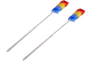 E FAST CE4 2pcs EXTENDABLE Bendable Anti Static Telescopic Static Feather Duster Extending
