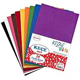 Kraf Kids Yapışkanlı Ke&ccedil;e 20X30 10'Lu Karışık Renk