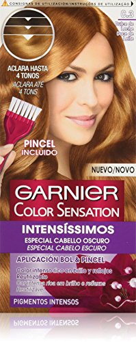Garnier Color Sensation coloración permanente e intensa reutilizable con bol y pincel - Tono: C3 Dulce de Leche