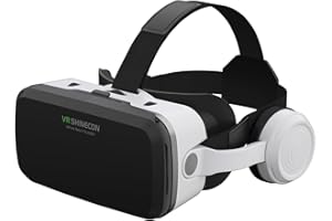 HOORAWWI Casque de réalité virtuelle VR pour iPhone 16 15 14 13 Pro Max Plus Samsung Galaxy S24 S23 S22, lunettes de réalité virtuelle avec télécommande VR pour adulte et enfant