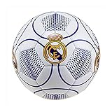 Balón de fútbol en talla 5. Real Madrid Balón de fútbol, número 3, Color Blanco, Talla 5