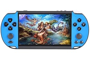 HLF 5,1 Zoll HD-Bildschirm tragbare lässige Spielkonsole mit 11000 Vodeo Spiele integriert tragbare Retro mp3 AV Ausgang auf TV Spiel kann gespeichert Werden/hinzugefügt/gelöscht Werden