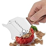 [Cuchillas totalmente ajustables] Nuestra afeitadora de chocolate viene con cuchillas afiladas fácilmente ajustables, puede cortar chocolate en bloque, trufas y quesos, desde papel fino a otros espesores diferentes con solo girar un tornillo.