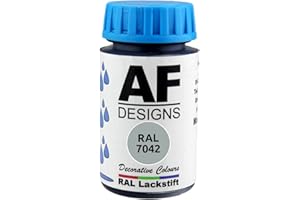 Alex Flittner Designs Lackstift RAL 7042 VERKEHRSGRAU A seidenmatt 50ml Holz Metall Möbel Bad Retuschierlack Reparaturlack