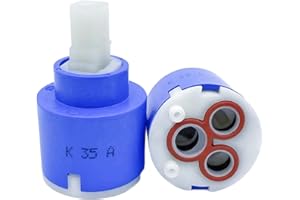 XLHIPPO Kerox K35A Wasserhahn-Kartusche | Ersatzkartusche für La Torre, Gerber, Danze & Moen | Einhebel-Duschwannen-Reparaturteile | Durchmesser 35 mm (1 3/8 Zoll) Mischbatterie-Ersatz (1 Stück)