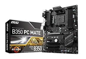 MSI B350 PC MATE, Sockel AM4, DDR4, HDMI,DVI,D-Sub 1x M.2 &amp; 8x USB 3.1 Gen1, 1x USB-C ATX Mainboard