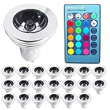 ❤ Se trata de una bombilla LED RGB teledirigida y que cambia de color. Se adapta a muchos usos. Tiene un ángulo de haz de 60 grados, 150-180 lúmenes.