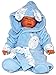 Produktbild Bebessi Baby Bademantel Set mit Badetuch Schuhe Jungen, Blau, Gr. 6-12 Monate/Herstellergröße - 4
