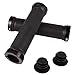 Produktbild BeiLan 1 paar Radfahren Lenkerband Lock-On Anti-Rutsch-Fahrrad Griff Griffe Double Lock auf Locking Aluminium Griffe (Schwarz)