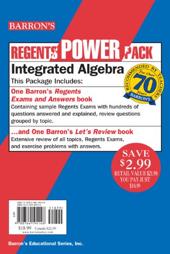 Integrated Algebra Power Pack (Barron's Regents NY)