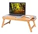 Produktbild BirdRock Home Bamboo Laptop Bed Tray | Multi-Position Adjustable Surface | Pull Down Legs | Lap Desk with Storage Drawer (Natural)