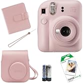 Instax Fujifilm Mini 12 Fotoğraf Makinesi+&Ccedil;anta+Askı+pil +10'lu film+Alb&uuml;m (PEMBE)