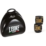 LEONE 1947 Paradenti Breath Guard, Unisex – Adulto, Nero, One Sizeca & AB705, Bendaggi Legionarivs Unisex-Adulto, Nero/Oro, 3