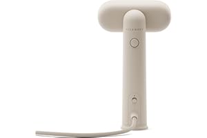 Steamery Steamer da viaggio Cirrus Lite, 1200W, Potenza vapore 16g/min, Tempo di riscaldamento 18 secondi, Portatile e ripiegabile, Testa vapore girevole, Dry Steam Technology, Sand