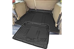 Car Lux AR01917 - Alfombra Cubeta Protector cubre maletero a medida con antideslizante para Discovery II de 7 Plazas