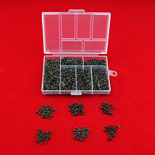 Kleine Schrauben für kleine Scharnier Antique Selbstschneiden Schrauben Multi-Purpose DIY Miniatur Schrauben Set Bronze1200pcs - 3