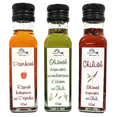 Feine Ölspezialitäten 3x100ml aus der Finca Marina Gewürzmanufaktur
