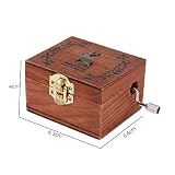 Andoer? Retro Holz Musical Box Handkurbel Spieluhr vorz¨¹gliche Kunstfertigkeit 4 Muster f¨¹r Wahl - 4