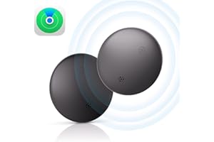 LNICEZ Smart Tag, Luggage Tracker Tag, Key Finder Item Finders, Air Tracker Tag Compatible with Apple Find My(iOS only), MFi Certified, Replaceable Battery, Bluetooth Tracker for dog Keys, Wallets 2 Pack