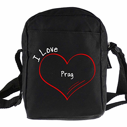 Preisvergleich Produktbild Umhängetasche Modern I Love Prag schwarz