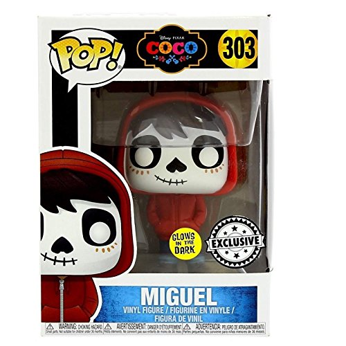 Coco POP! Cine Vinilo Figura Miguel GITD Glow in Dark Exclusivo 9 cm