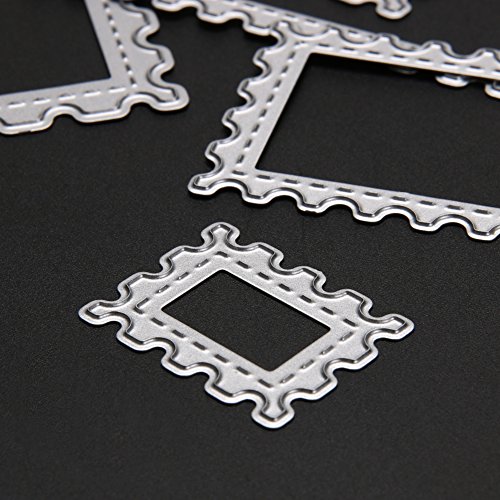 Demiawaking 5Pcs Getränke und Dessert Schneiden Schablonen DIY Sammelalbum Dekor Papier Karten, Metall Buchzeichen , Metall Lesezeichen als Geschenk fuer Freunde - 5