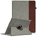 Produktbild iPad Pro 12.9 Zoll Hülle - Fintie 360 Grad Rotierend Stand Kunstleder Schutzhülle Smart Cover Case Tasche Etui mit Auto Schlaf / Wach Funktion für Apple iPad Pro 12,9 Zoll 2015 Release Tablet, Denim Grau