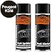 Produktbild Autolack Spraydosen Set Peugeot KDM Brun Guaranja Nacre Basislack Klarlack Sprühdose 400ml