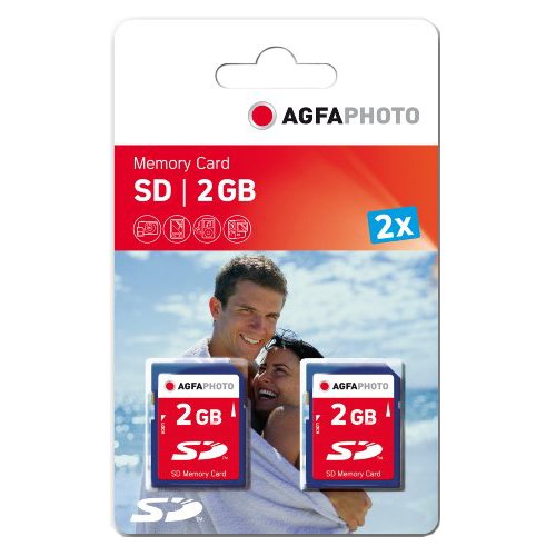 AgfaPhoto Secure Digital (SD) 2 GB Duo Speicherkarte - 2