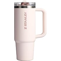 Stanley IceFlow 2.0 Flip Straw Tumbler met handvat 850 ml | Draai-op deksel en opklapbaar rietje | Lekbestendige waterfles | Geïsoleerd roestvrij staal | BPA-vrij | Rozenkwarts