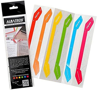 Pack of 6 Albatros Colourful Page Saver Magic Bookmarks