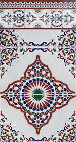 sold by ZAGORA 3 Ceramic Tiles 729 Moroccan Mosaic Tiles kitchen backsplash Tile Wall Art
