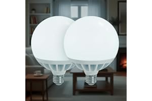 LED ATOMANT Pack 2x Bombilla LED E27 G120 Potentisima 25W. Color Blanco Frio (6500K). Globo de 2450 Lumenes. 330 Grados Apertura.